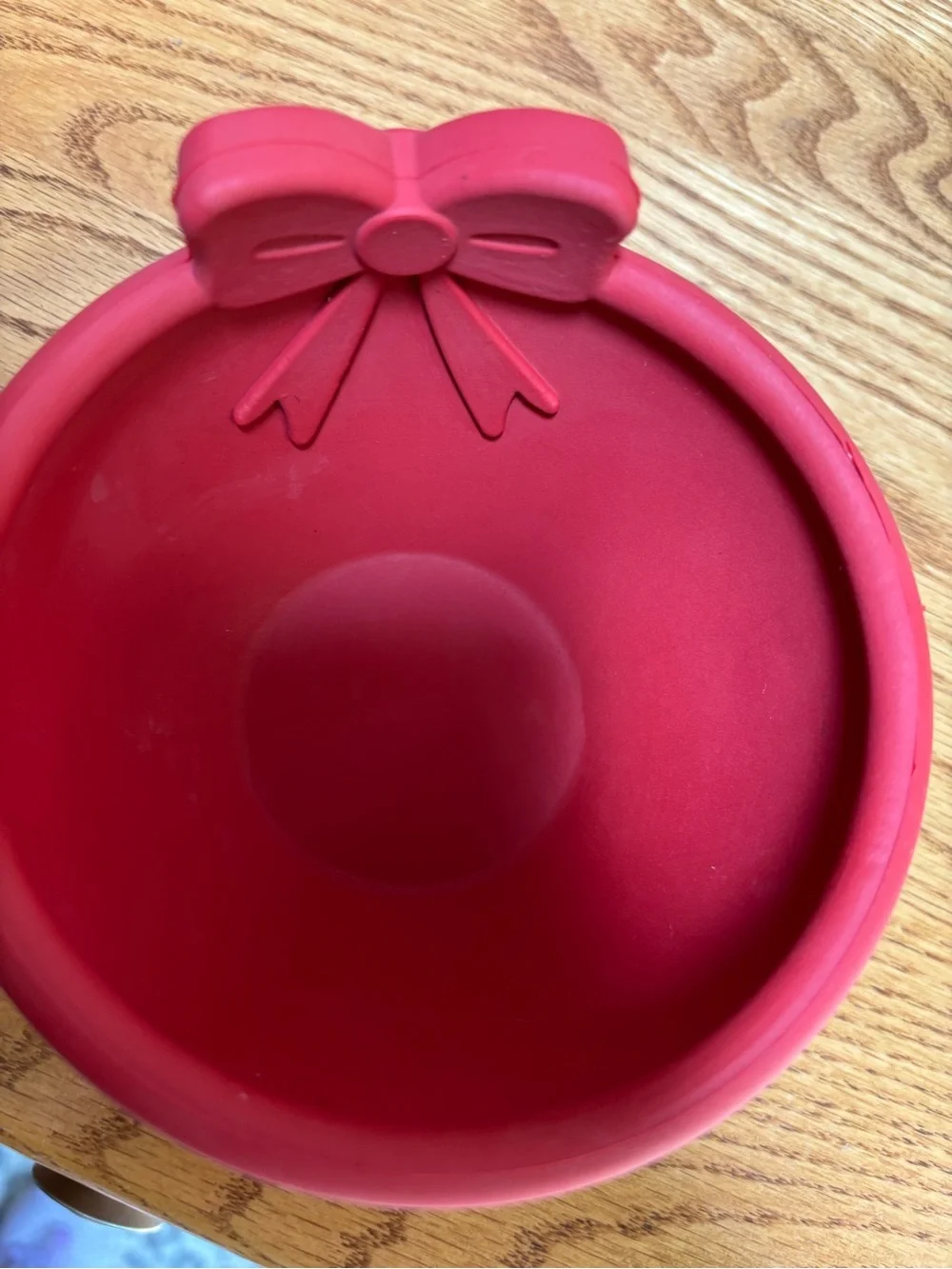 FreezBone dog enrichment toy red bow holiday limited edition